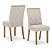 Conjunto de Mesa Natali 160cm c/ Vidro e Canto Reto + 06 Cadeiras Vita Linho - Móveis Henn - Imagem 3