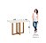 Conjunto de Mesa Natali 120cm c/ Vidro + 04 Cadeiras Bella Marrom Amendoa - Móveis Henn - Imagem 5