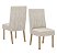 Conjunto de Mesa Solana 200cm c/ Vidro e Canto Redondo + 08 Cadeiras Eloa Linho - Móveis Henn - Imagem 3
