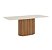 Conjunto de Mesa Solana 200cm c/ Vidro e Canto Redondo + 08 Cadeiras Eloa Linho - Móveis Henn - Imagem 4