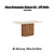 Conjunto de Mesa Solana 160cm + 06 Cadeiras Anne Corano bege/Creme - Móveis Henn - Imagem 4