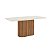 Conjunto de Mesa Solana 160cm c/ Vidro e Canto Redondo + 06 Cadeiras Nina Marrom Amendoa - Móveis Henn - Imagem 4