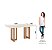 Conjunto de Mesa Yara 160cm + 06 Cadeiras Milla Linho - Móveis Henn - Imagem 5