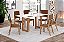 Conjunto de Mesa Yara 160cm c/ Vidro + 06 Cadeiras Milla Plus Corano Caramelo - Móveis Henn - Imagem 1