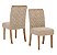 Conjunto de Mesa Yara 180cm c/ Vidro e Canto Redondo + 06 Cadeiras Esther Creme - Móveis Henn - Imagem 3