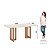 Conjunto de Mesa Yara 180cm c/ Vidro e Canto Redondo + 06 Cadeiras Esther Creme - Móveis Henn - Imagem 5