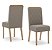 Conjunto de Mesa Yara 180cm c/ Vidro e Cantos Redondos + 06 Cadeiras Nina Marrom Amendoa - Móveis Henn - Imagem 3