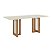 Conjunto de Mesa Yara 180cm c/ Vidro e Cantos Redondos + 06 Cadeiras Nina Marrom Amendoa - Móveis Henn - Imagem 4