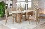 Conjunto de Mesa Yara 200cm c/ Vidro e Cantos Redondos + 06 Cadeiras Nina Creme - Móveis Henn - Imagem 1