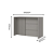 Bancada Gourmet 100% MDF - C630-131 - Cinza - Linha Americana - Moveis Henn - Imagem 3