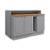 Bancada Ilha Gourmet 100% MDF 01 - Cinza - Linha Americana - Móveis Henn - Imagem 2