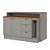 Bancada Ilha Gourmet 100% MDF 02 - Cinza - Linha Americana - Móveis Henn - Imagem 2