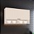 Aéreo 01 Porta Basculante Ripada - Ref. C87-139 - Off White - Connect - Móveis Henn - Imagem 1
