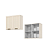 Aéreo 02 Portas Ripadas 80cm - Ref.C86-139 - Off White - Móveis Henn - Imagem 2