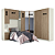 Dormitório Modulado 05 Pçs - Linha Seletto - Areia/Jequitibá - Móveis Henn - Imagem 8