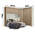Dormitório Modulado 04 Pçs - Linha Seletto - Areia/Jequitiba - Móveis Henn - Imagem 9
