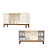 Balcão Buffet Eiffel 04 Portas - Ref. S352-129 - Off White / Nature - Moveis Henn - Imagem 2