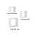 Conjunto Trio de Nicho - Linha Design - AM 3078 - Branco - Movelbento - Imagem 3