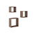 Conjunto Trio de Nicho - Linha Design - AM 3078 - Rustico - Movelbento - Imagem 2