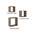 Conjunto Trio de Nicho - Linha Design - AM 3078 - Rustico - Movelbento - Imagem 3