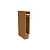 Nicho Toalheiro 15cm - Ref. G740 - Canela - Linha Maxxi - Kappesberg - Imagem 3