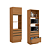 Kit Forno e Micro 01 Porta 03 Gavetas - Ref. G750 - Canela - Linha Maxxi - Kappesberg - Imagem 1