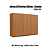 Aéreo 03 Portas 120cm - Ref. G766 - Canela - Linha Maxxi - Kappesberg - Imagem 2