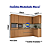 Cozinha Modulada 10 Pçs - Canela - Linha Maxxi - Kappesberg - Imagem 13