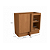 Balcão 01 Porta Canto Reto - Ref. R627 - Canela - Linha Ciela - Kappesberg - Imagem 5