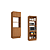 Kit Forno e Micro 04 Portas - Ref. R630 - Canela - Linha Ciela - Kappesberg - Imagem 1