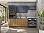 Cozinha Modulada 04 Pçs - Canela/Azul - Linha Ciela - Kappesberg - Imagem 1