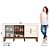 Buffet Rael 02 Portas 02 Gavetas - Ref. S359-129 - Off White/Nature - Moveis Henn - Imagem 4