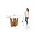 Mesa Vertice Redonda 140cm - Ref. SC131-127 - Nature/Off White - Moveis Henn - Imagem 4