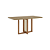 Mesa Natali Retangular 160cm c/ Vidro - Ref. SC133-128 - Nature - Moveis Henn - Imagem 3