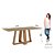 Mesa Lins Retangular 200cm c/ Vidro - Ref. SC137-128 - Nature - Moveis Henn - Imagem 3