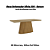 Mesa Olivia Retangular 200cm c/ Vidro - Ref. SC122-128 - Nature - Moveis Henn - Imagem 2
