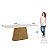 Mesa Olivia Retangular 200cm c/ Vidro - Ref. SC121-127 - Nature/Off White - Moveis Henn - Imagem 3