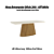 Mesa Olivia Retangular 200cm c/ Vidro - Ref. SC121-127 - Nature/Off White - Moveis Henn - Imagem 2