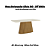 Mesa Olivia Retangular 180cm c/ Vidro - Ref. SC120-127 - Nature/Off White - Moveis Henn - Imagem 2