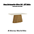 Mesa Olivia Retangular 160cm c/ Vidro - Ref. SC118-127 - Nature/Off White - Moveis Henn - Imagem 2
