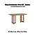 Mesa Yara Retangular 160cm - Ref. SC135-128 - Nature - Moveis Henn - Imagem 2