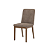 Par de Cadeiras Pietra - Ref. S41-548 - Corano Caramelo/Cacao - Moveis Henn - Imagem 3