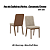 Par de Cadeiras Pietra - Ref. S41-535 - Corano Caramelo/Creme - Moveis Henn - Imagem 2