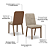 Par de Cadeiras Pietra - Ref. S41-535 - Corano Caramelo/Creme - Moveis Henn - Imagem 5