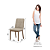 Par de Cadeiras Pietra - Ref. S41-535 - Corano Caramelo/Creme - Moveis Henn - Imagem 6