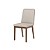 Par de Cadeiras Pietra - Ref. S41-547 - Corano Caramelo/Linho - Moveis Henn - Imagem 3