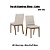 Par de Cadeiras Elena - Ref. S40-502 - Linho - Moveis Henn - Imagem 2