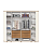 Roupeiro 270cm 06 Portas Premium - Ref. D338-129 - Off White/Nature - Moveis Henn - Imagem 5