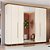 Roupeiro 06 Portas Premium - Ref. D338-129 - Off White/Nature - Moveis Henn - Imagem 1