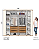 Roupeiro 270cm 06 Portas Premium - Ref. D338-129 - Off White/Nature - Moveis Henn - Imagem 6